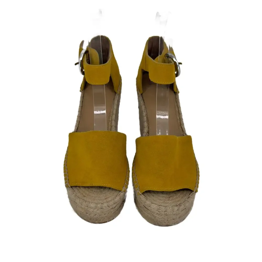 Marc Fisher LTD Aladia Espadrille Platform Wedge Sandals size 8.5 Suede Mlaidia7